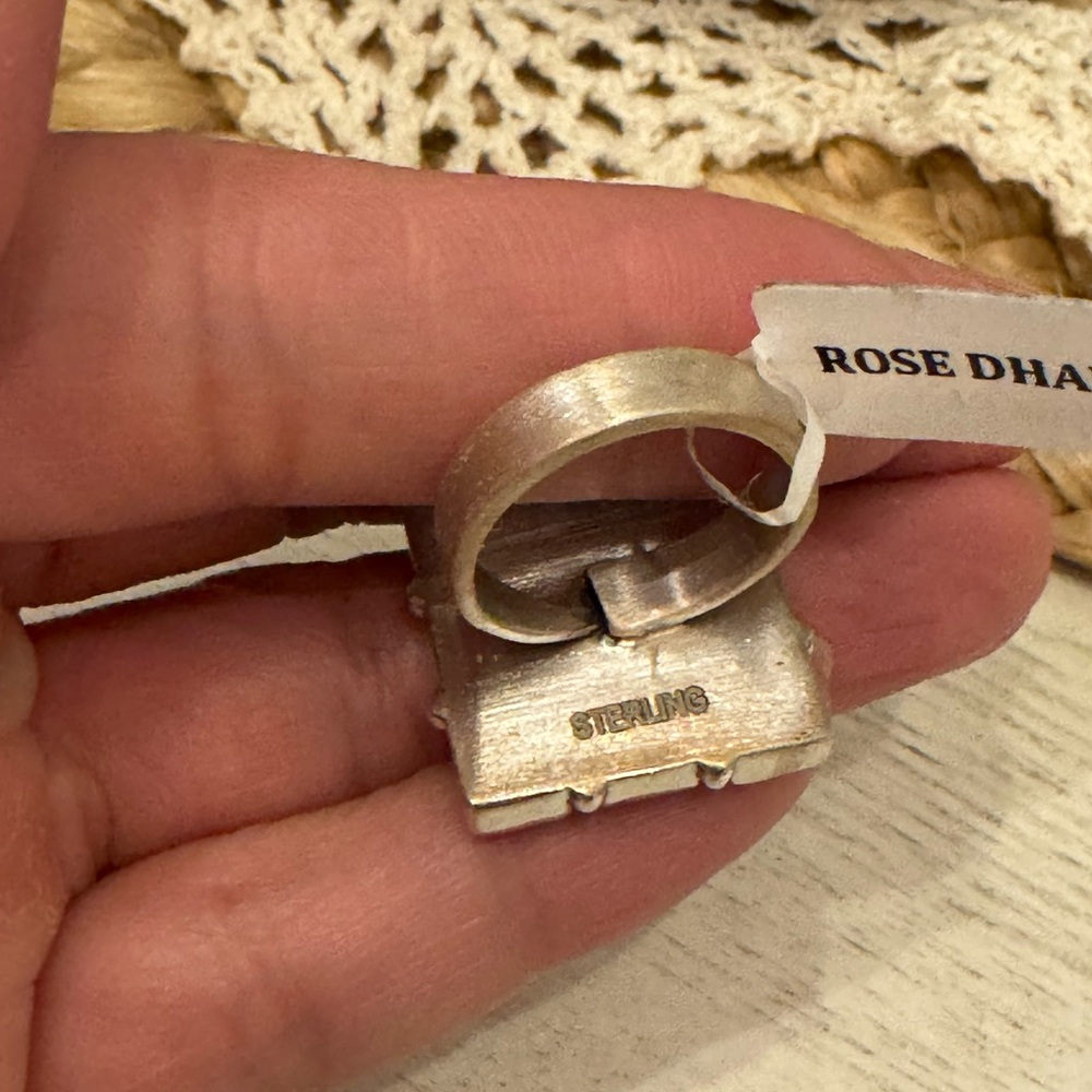ROSE DHALIA STERLING RING - Picture 7 of 12